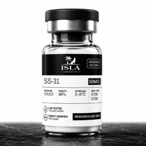 Isla Longevity SS-31 50mg research peptide vial Isla Longevity SS-31 50mg research peptide vial