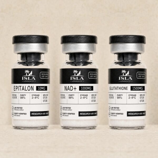 ISLA-STACK-LONGEVITY Isla Longevity Longevity Stack: Epitalon, NAD+ and Glutathione vials