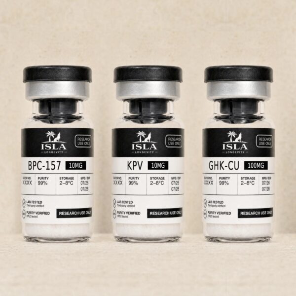 ISLA-STACK-RECOVERY Isla Longevity Recovery Stack: BPC-157, KPV and GHK-Cu vials